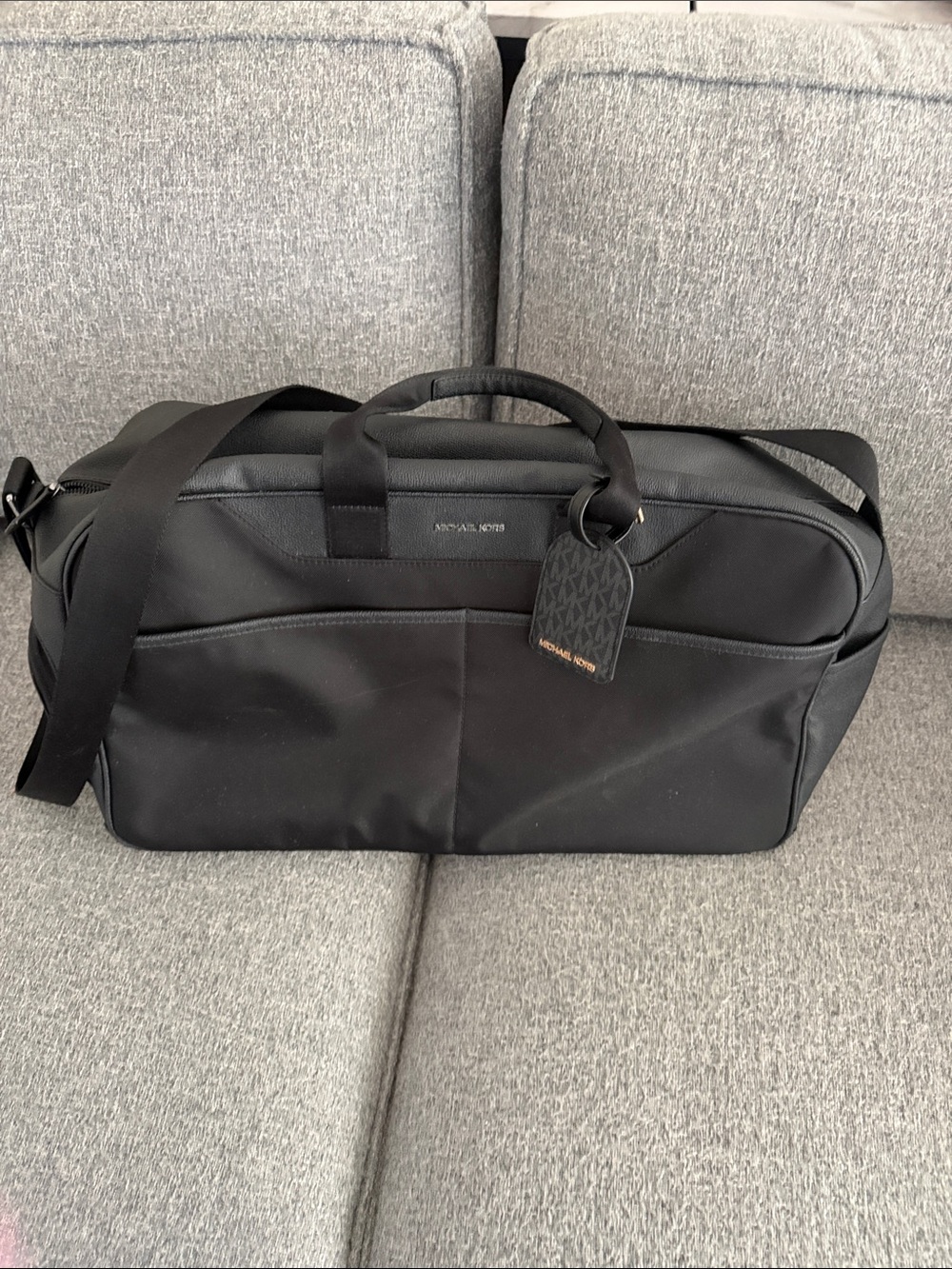 Michael Kors Black Nylon Laptop Briefcase with Detachable Strap